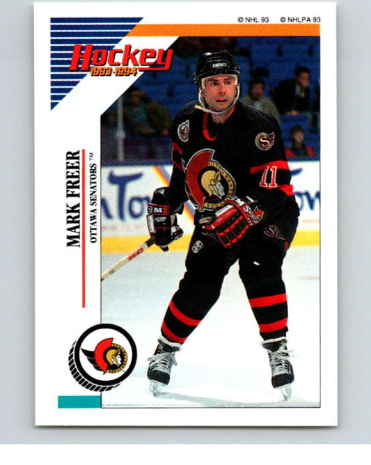 1993-94 Panini Stickers #118 Mark Freer  Ottawa Senators  V80584 Image 1