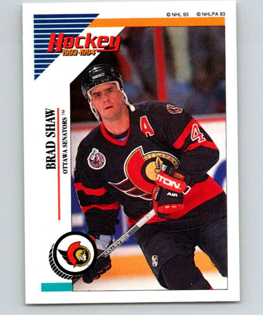 1993-94 Panini Stickers #120 Brad Shaw  Ottawa Senators  V80588 Image 1