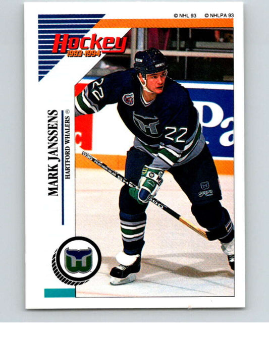 1993-94 Panini Stickers #127 Mark Janssens  Hartford Whalers  V80593 Image 1