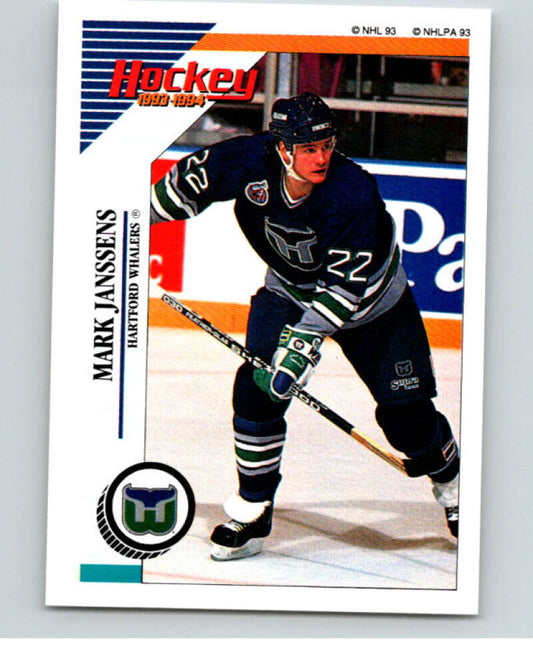 1993-94 Panini Stickers #127 Mark Janssens  Hartford Whalers  V80594 Image 1