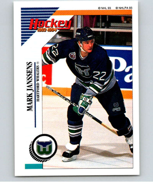 1993-94 Panini Stickers #127 Mark Janssens  Hartford Whalers  V80595 Image 1