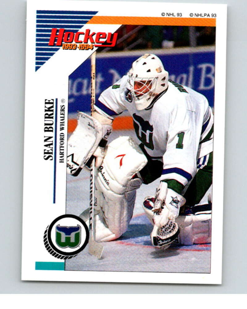 1993-94 Panini Stickers #131 Sean Burke  Hartford Whalers  V80601 Image 1