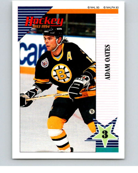 1993-94 Panini Stickers #138 Adam Oates  Boston Bruins  V80611 Image 1