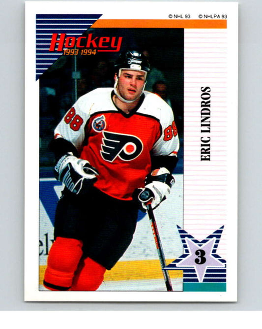 1993-94 Panini Stickers #144 Eric Lindros  Philadelphia Flyers  V80618 Image 1