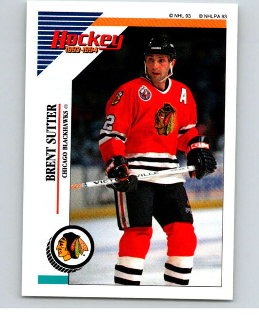 1993-94 Panini Stickers #151 Brent Sutter  Chicago Blackhawks  V80628 Image 1