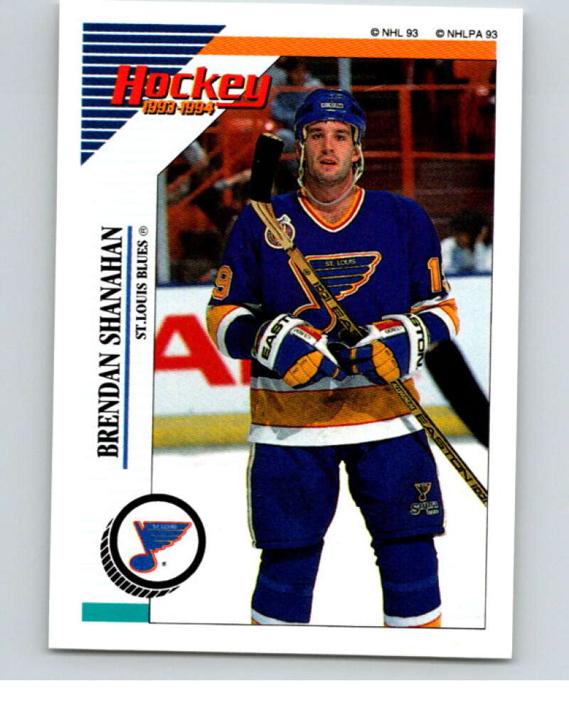 1993-94 Panini Stickers #158 Brendan Shanahan  St. Louis Blues  V80640 Image 1