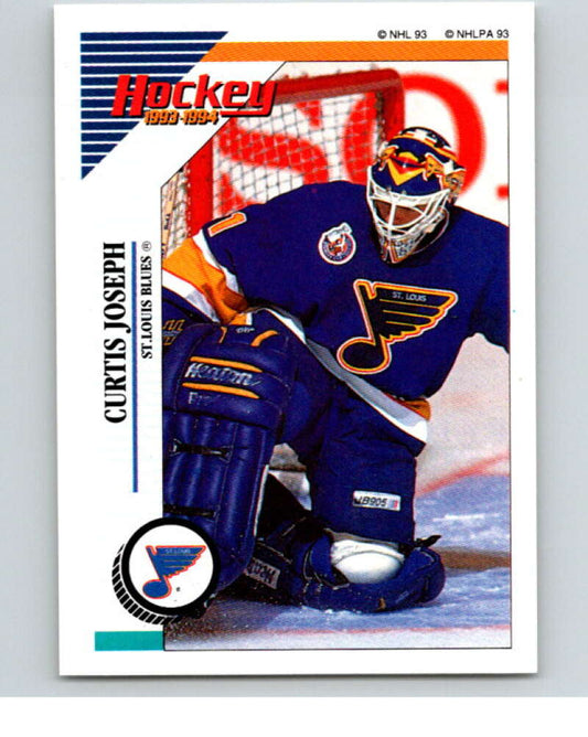 1993-94 Panini Stickers #166 Curtis Joseph  St. Louis Blues  V80649 Image 1