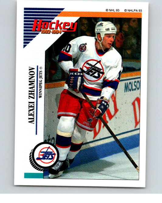 1993-94 Panini Stickers #190 Alexei Zhamnov  Winnipeg Jets  V80676 Image 1