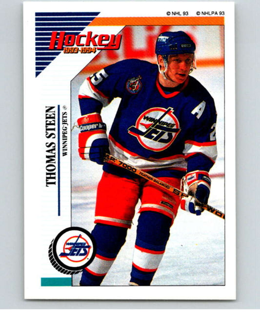 1993-94 Panini Stickers #191 Thomas Steen  Winnipeg Jets  V80678 Image 1