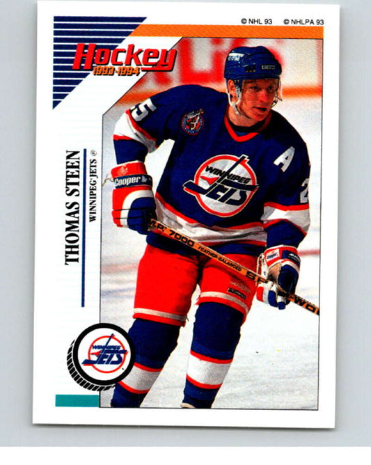 1993-94 Panini Stickers #191 Thomas Steen  Winnipeg Jets  V80679 Image 1