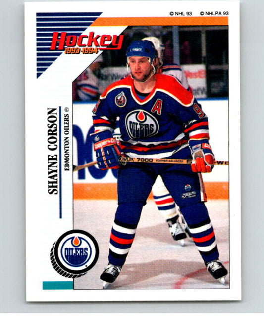1993-94 Panini Stickers #236 Shayne Corson  Edmonton Oilers  V80737 Image 1