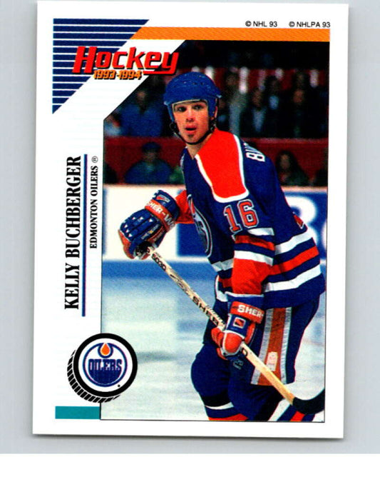 1993-94 Panini Stickers #241 Kelly Buchberger  Edmonton Oilers  V80741 Image 1