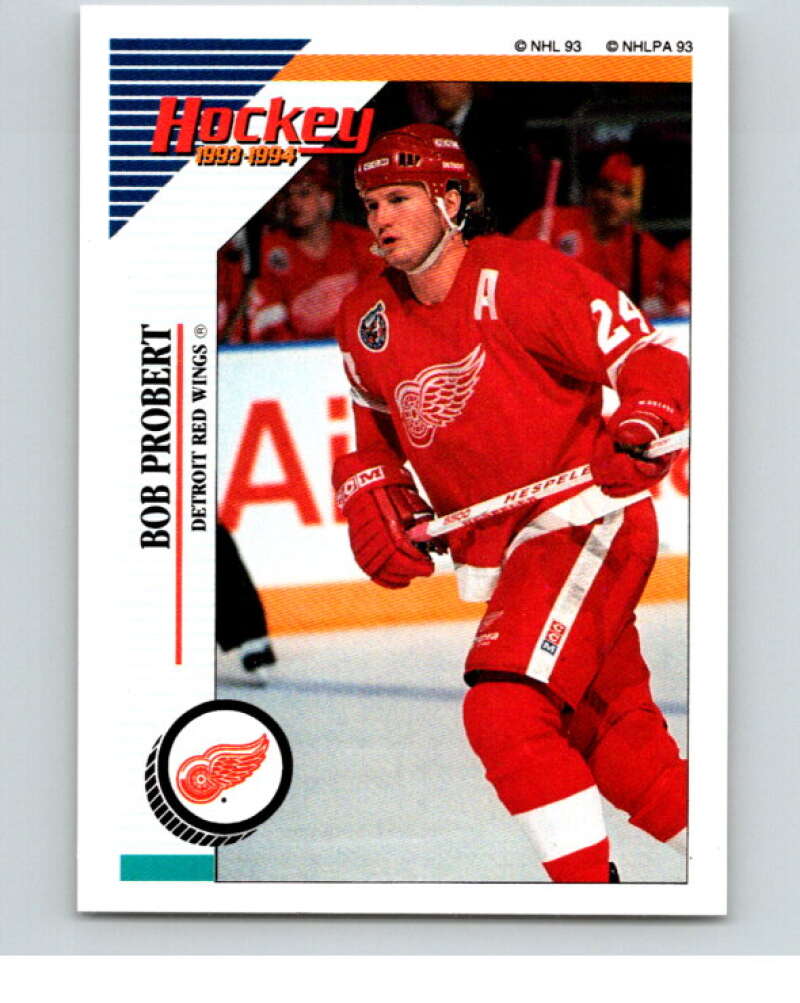 1993-94 Panini Stickers #249 Bob Probert  Detroit Red Wings  V80748 Image 1