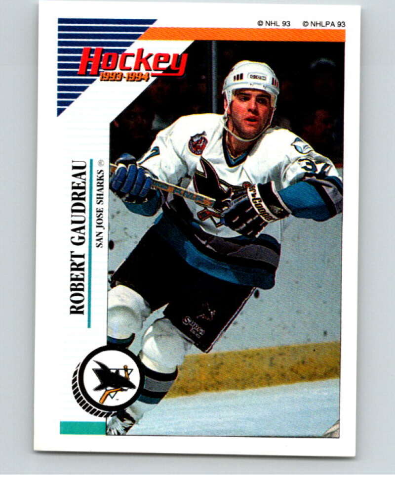 1993-94 Panini Stickers #258 Robert Gaudreau  San Jose Sharks  V80762 Image 1