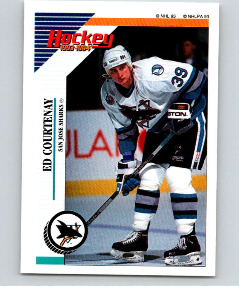 1993-94 Panini Stickers #261 Ed Courtenay  San Jose Sharks  V80765 Image 1