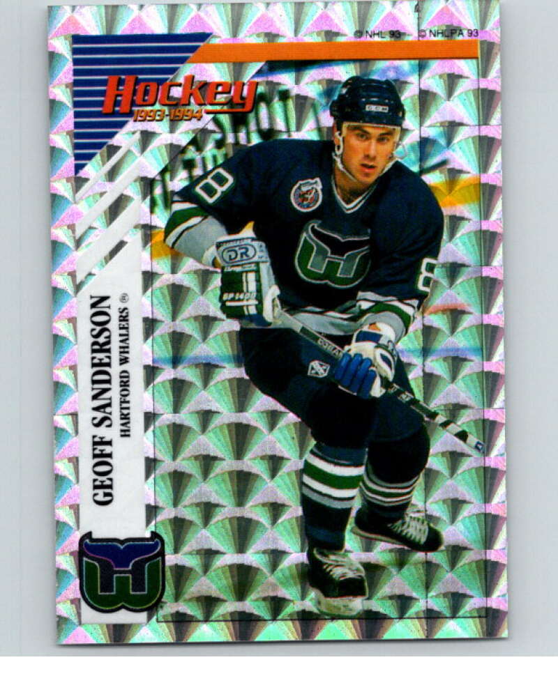 1993-94 Panini Stickers #L Geoff Sanderson  Hartford Whalers  V80797 Image 1