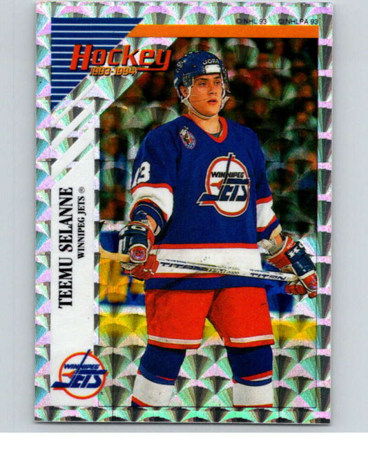 1993-94 Panini Stickers #Q Teemu Selanne  Winnipeg Jets  V80804 Image 1