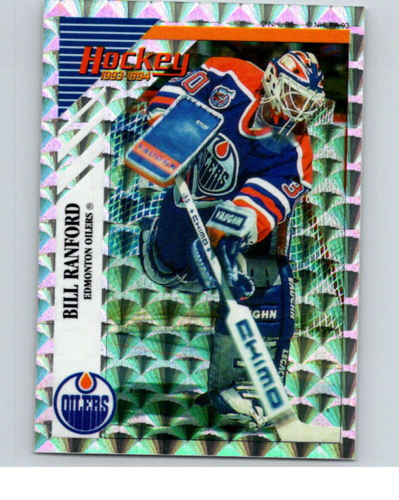 1993-94 Panini Stickers #U Bill Ranford  Edmonton Oilers  V80807 Image 1