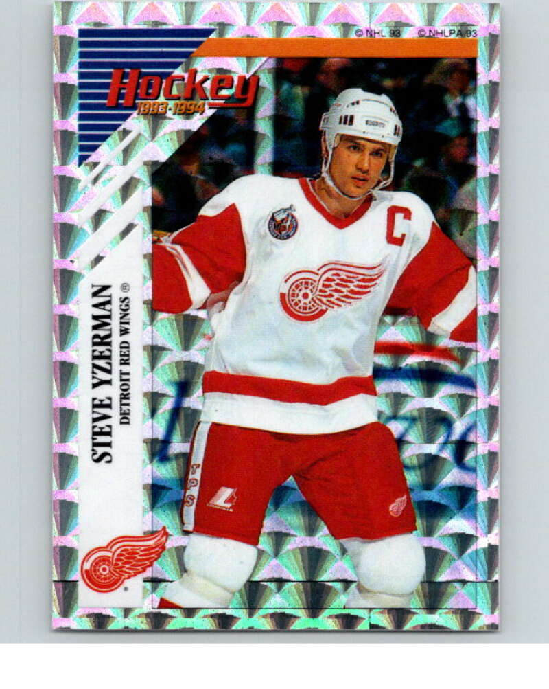 1993-94 Panini Stickers #V Steve Yzerman  Detroit Red Wings  V80811 Image 1