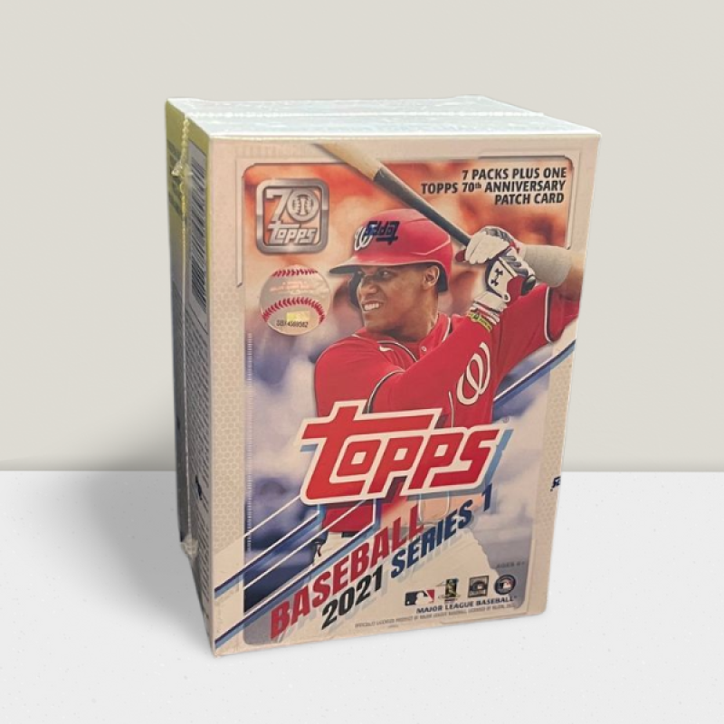 2021 Topps Series 1 Baseball Blaster Box - 7 Sealed Packs Per Box + Exclusive Image 1