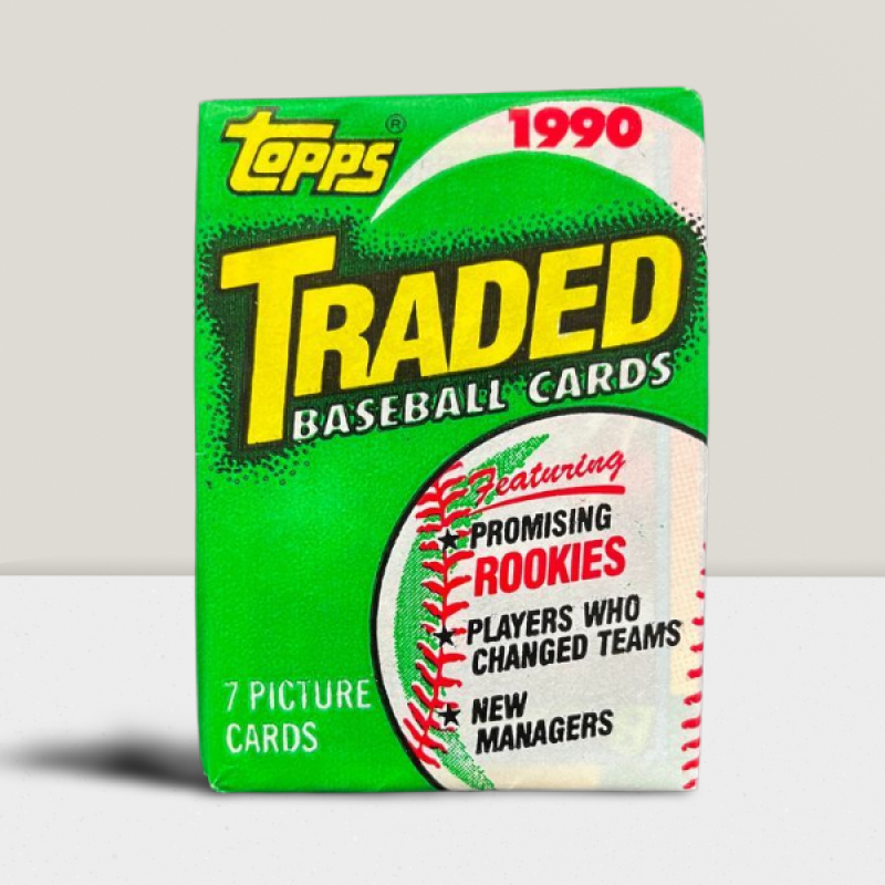 1990 Topps Traded Baseball MLB Sealed Hobby Pack - 7 card pack Image 1