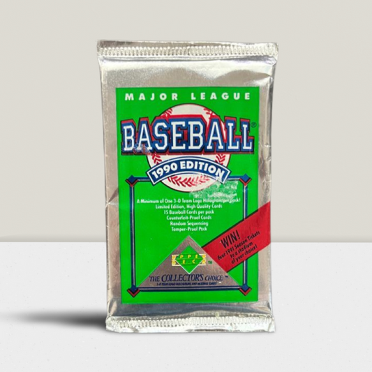 1990 Upper Deck Baseball MLB Sealed Hobby Pack - 15 card pack Image 1