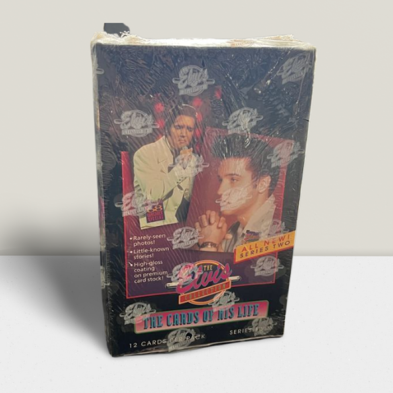 1992 The Elvis Collection Cards of his Life Series 2 Hobby Box - 36 Packs Per Box Image 1