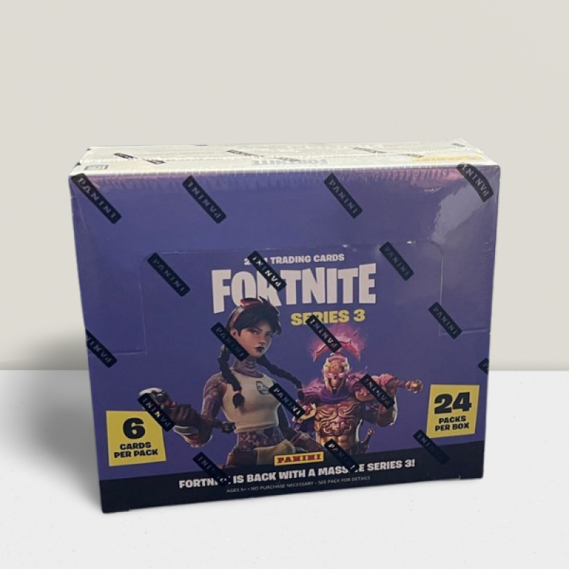 2021 Panini Fortnite Series 3 Trading Cards Hobby Box  - 24 Packs Per Box Image 1