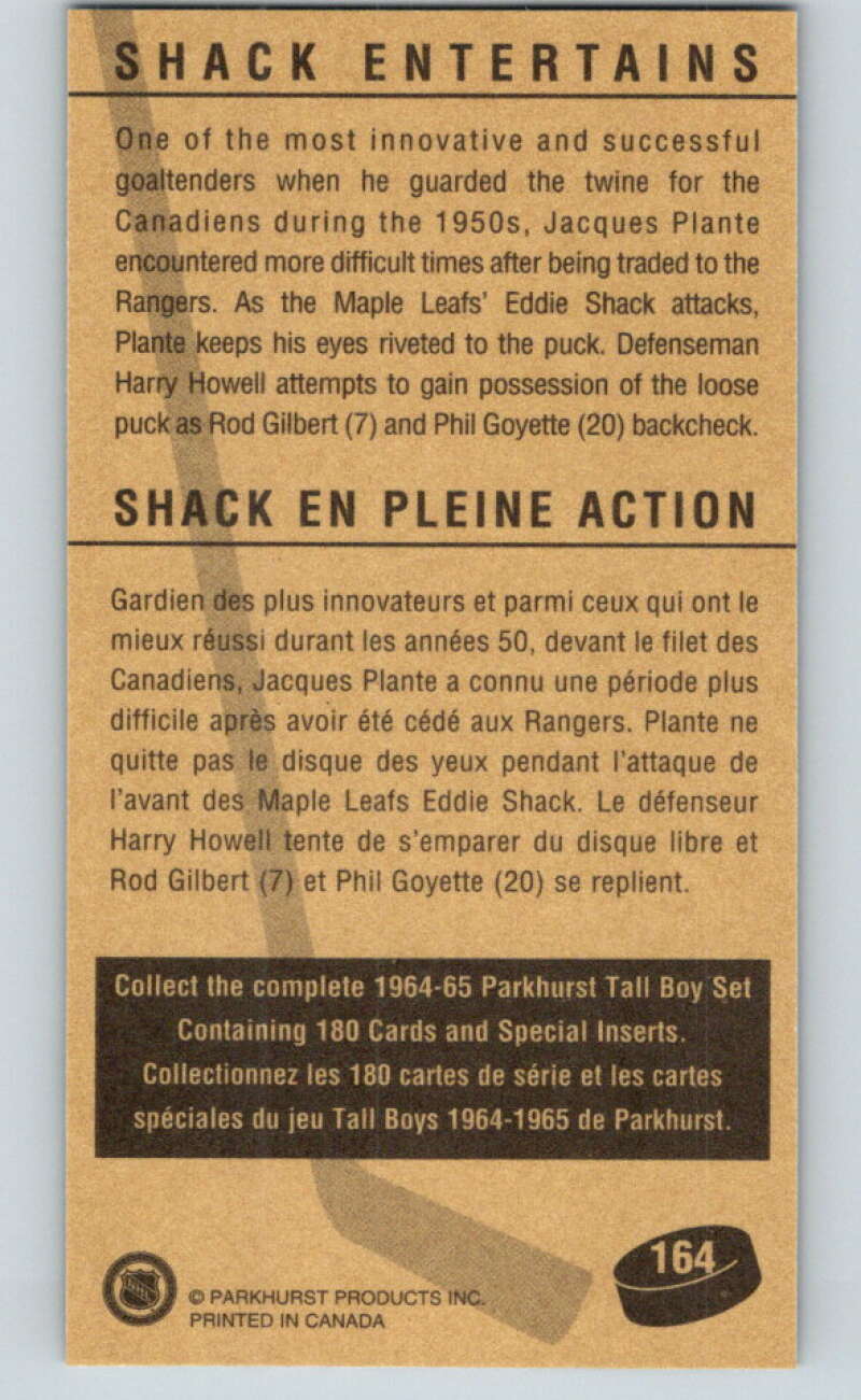 1994-95 Parkhurst Tall Boys #164 Eddie Shack IA   V81240 Image 2