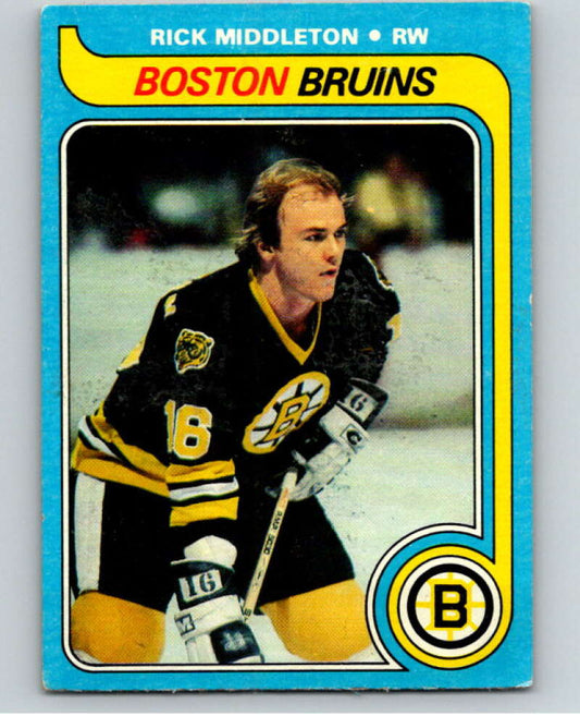 1979-80 Topps #10 Rick Middleton  Boston Bruins  V81312 Image 1