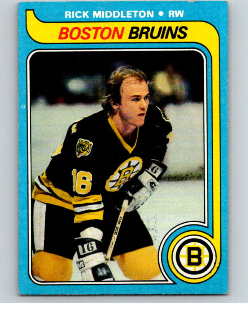 1979-80 Topps #10 Rick Middleton  Boston Bruins  V81314 Image 1