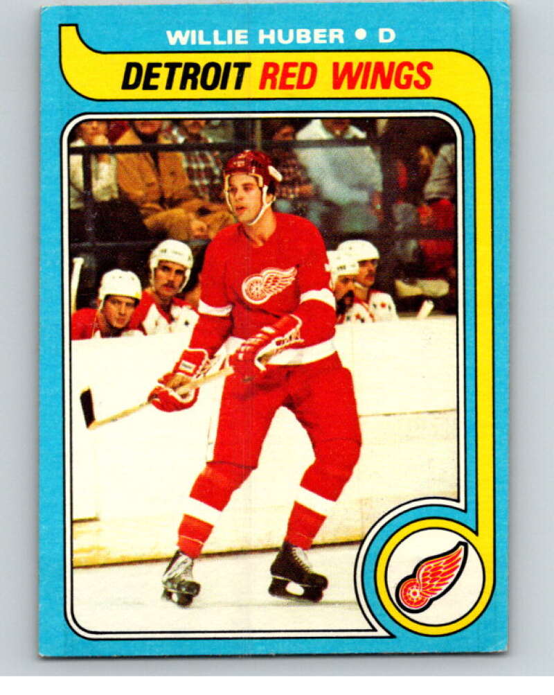 1979-80 Topps #17 Willie Huber  RC Rookie Detroit Red Wings  V81331 Image 1