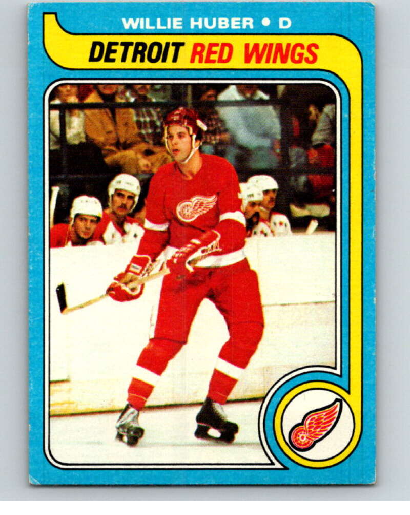1979-80 Topps #17 Willie Huber  RC Rookie Detroit Red Wings  V81333 Image 1