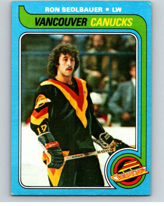 1979-80 Topps #19 Ron Sedlbauer  Vancouver Canucks  V81336 Image 1
