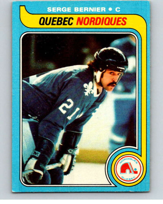 1979-80 Topps #47 Serge Bernier  Quebec Nordiques  V81422 Image 1