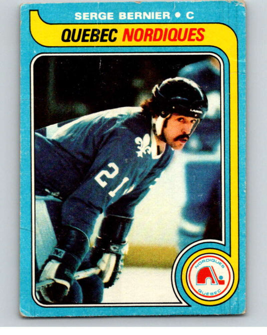 1979-80 Topps #47 Serge Bernier  Quebec Nordiques  V81423 Image 1