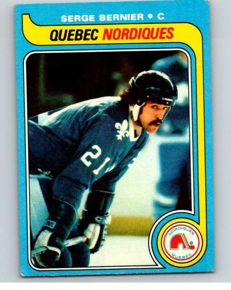 1979-80 Topps #47 Serge Bernier  Quebec Nordiques  V81424 Image 1