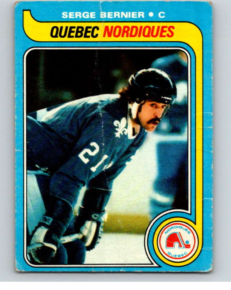 1979-80 Topps #47 Serge Bernier  Quebec Nordiques  V81425 Image 1