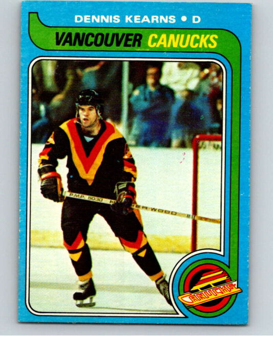 1979-80 Topps #76 Dennis Kearns  Vancouver Canucks  V81500 Image 1