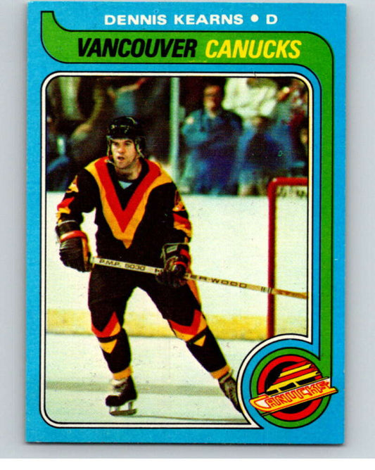 1979-80 Topps #76 Dennis Kearns  Vancouver Canucks  V81502 Image 1