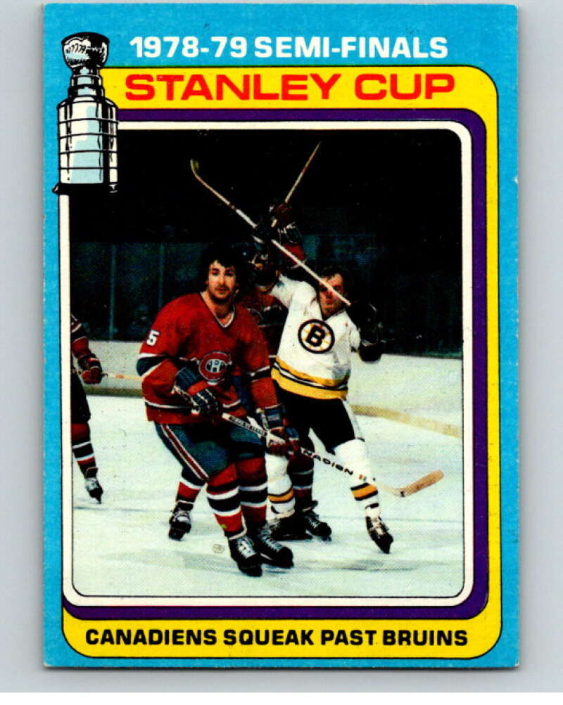 1979-80 Topps #81 Semi-finals:Canadiens vs. Bruins TC   V81512 Image 1