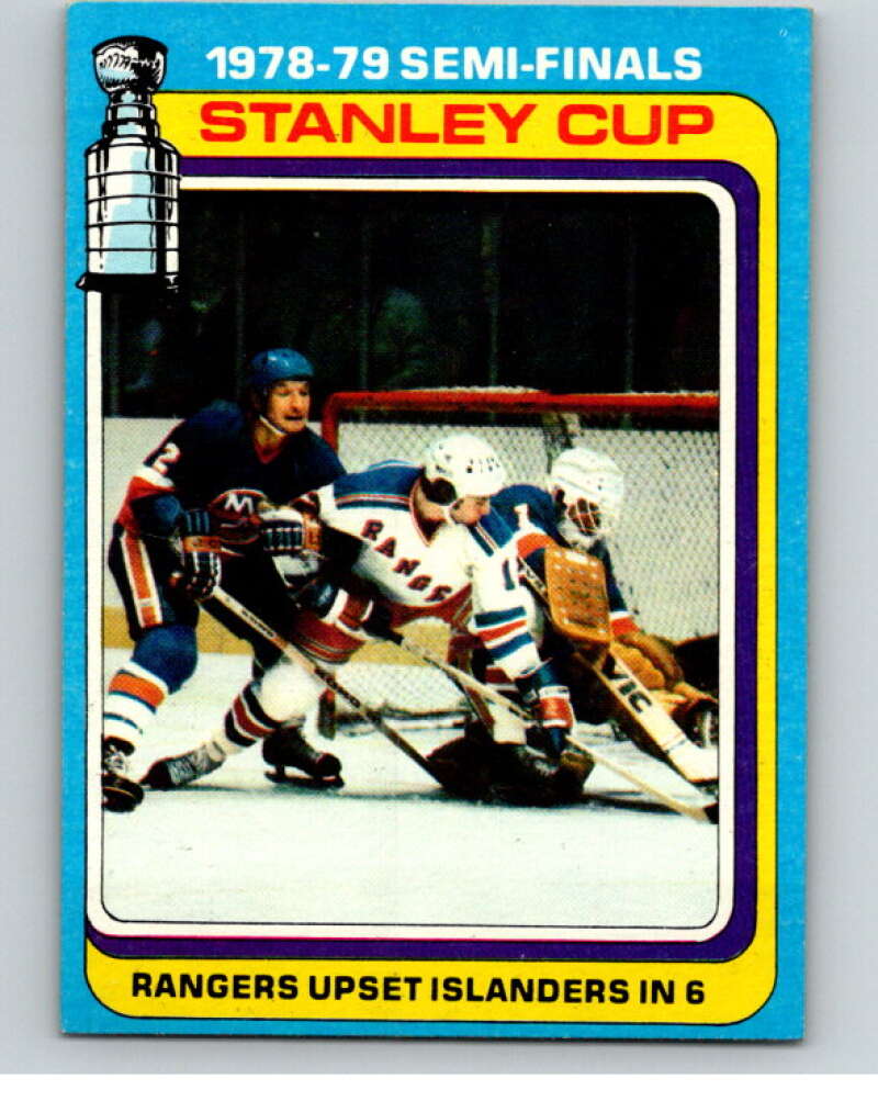 1979-80 Topps #82 Semi-finals: Rangers vs. Islanders TC   V81513 Image 1