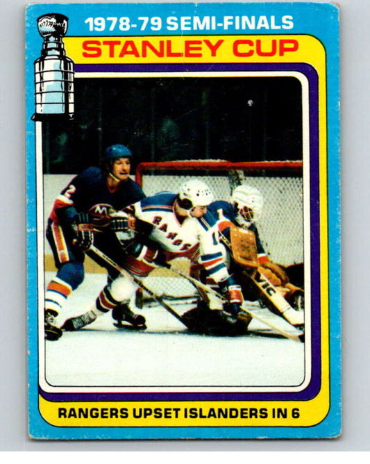 1979-80 Topps #82 Semi-finals: Rangers vs. Islanders TC   V81514 Image 1
