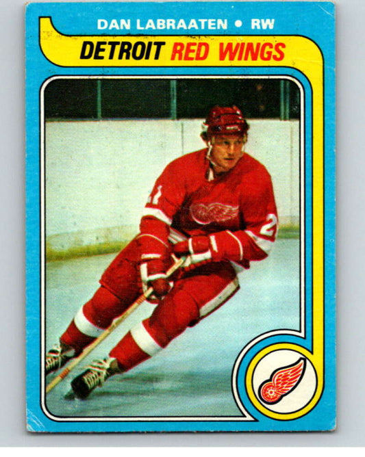 1979-80 Topps #92 Dan Labraaten  Detroit Red Wings  V81541 Image 1