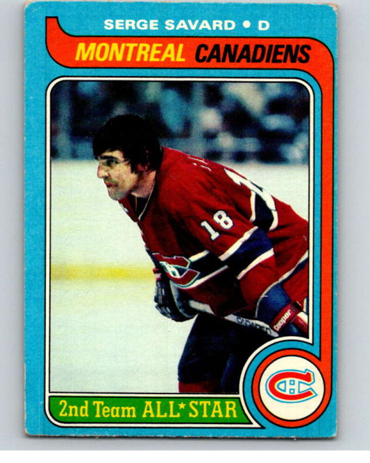 1979-80 Topps #101 Serge Savard UER AS  Montreal Canadiens  V81558 Image 1