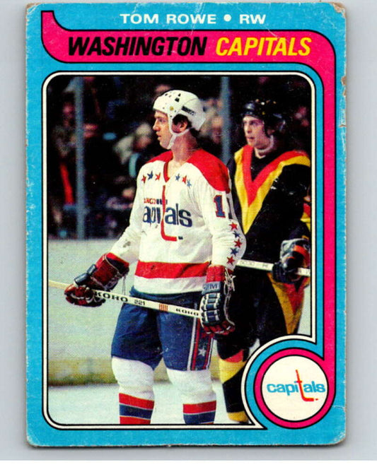 1979-80 Topps #113 Tom Rowe  RC Rookie Washington Capitals  V81590 Image 1
