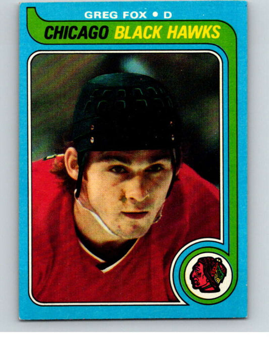 1979-80 Topps #116 Greg Fox  RC Rookie Chicago Blackhawks  V81604 Image 1