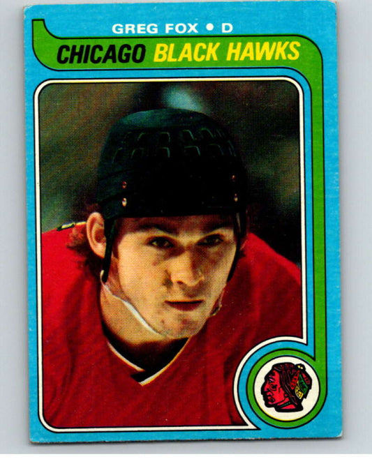 1979-80 Topps #116 Greg Fox  RC Rookie Chicago Blackhawks  V81606 Image 1