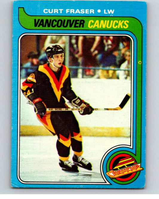 1979-80 Topps #117 Curt Fraser  RC Rookie Vancouver Canucks  V81607 Image 1