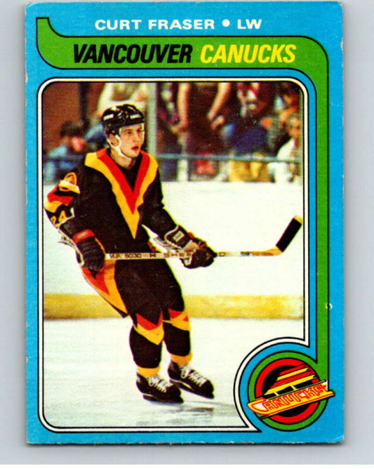 1979-80 Topps #117 Curt Fraser  RC Rookie Vancouver Canucks  V81609 Image 1